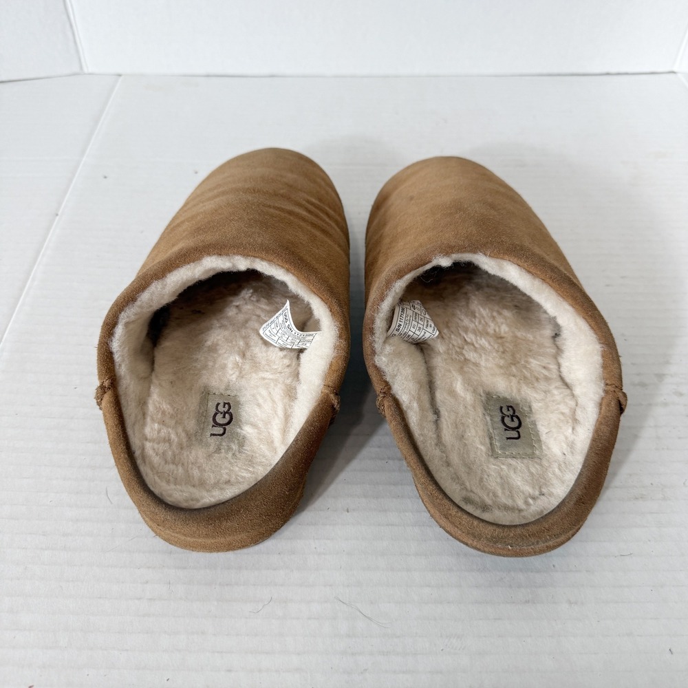UGG Women's Elea Chestnut Sheepskin Slip On Comfort Slippers Size 7 - Picture 3 of 7